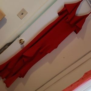Red Ruffle Dress